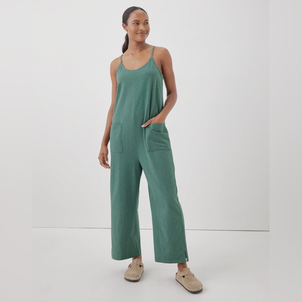 Pact Green Jumpsuit
